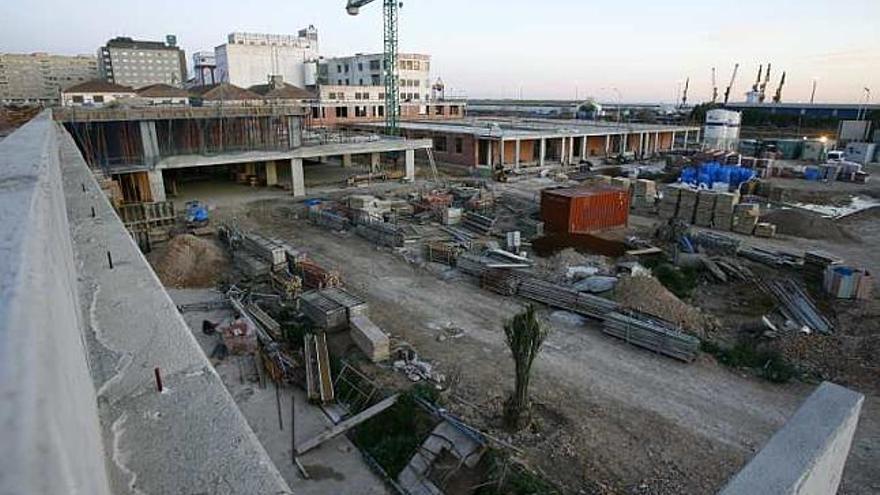 Obras del colegio de Benalúa, en imagen de archivo.