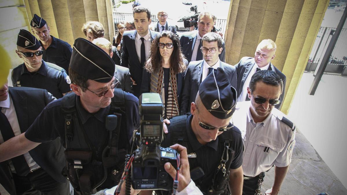 Françoise Bettencourt en el juicio del caso Bettencourt.