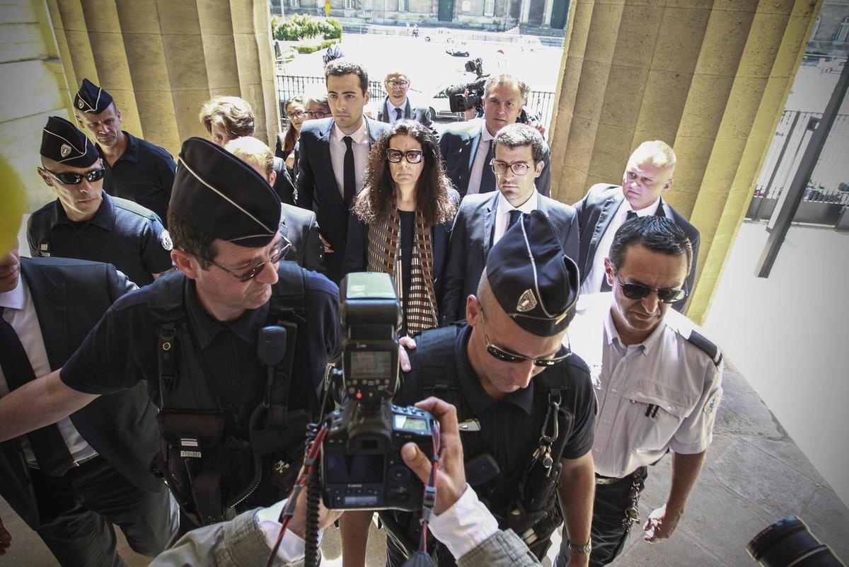 Françoise Bettencourt en el juicio del caso Bettencourt.