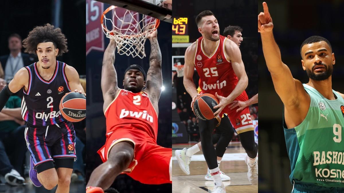 Algunas de las estrellas de la Euroliga que serán agentes libres el próximo verano