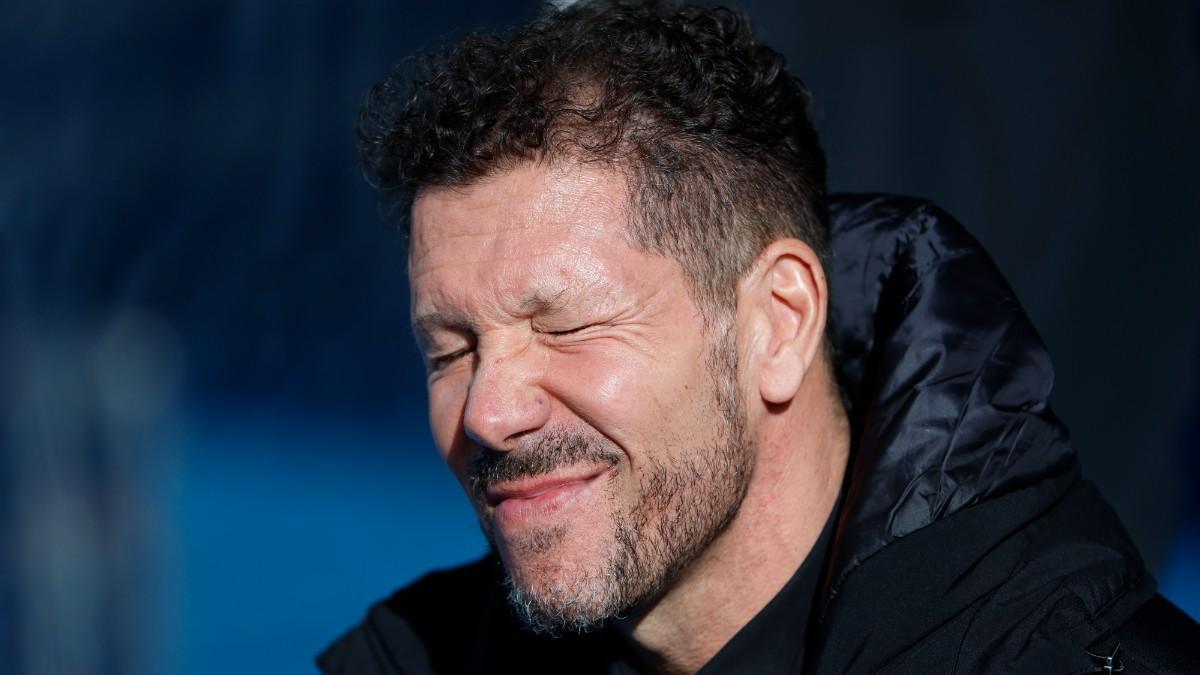 Simeone, deslumbrado por un rayo de luz en Butarque