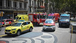 Barcelona  16/8/2021  Explosion en el hotel Petit Palace   foto: Manu Mitru