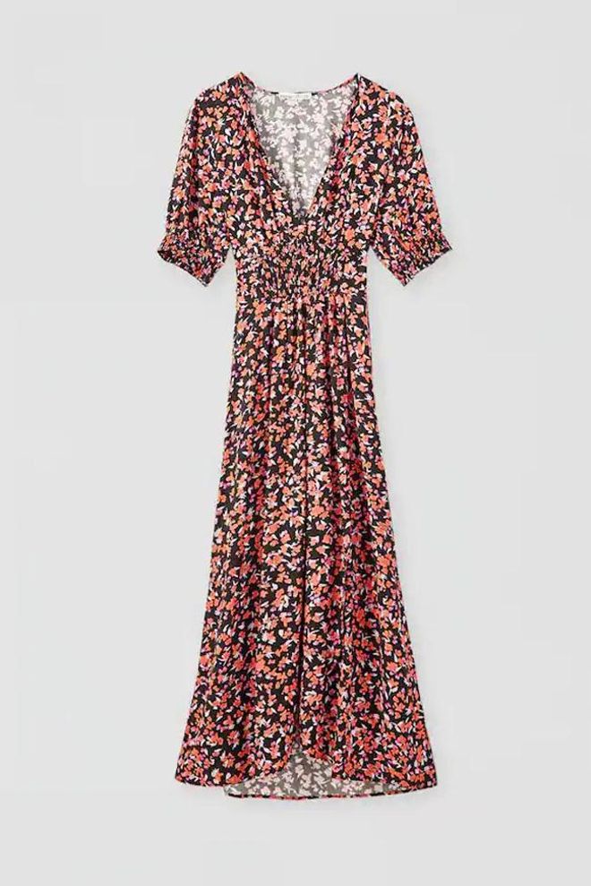 Vestido midi estampado, de Pull&Bear
