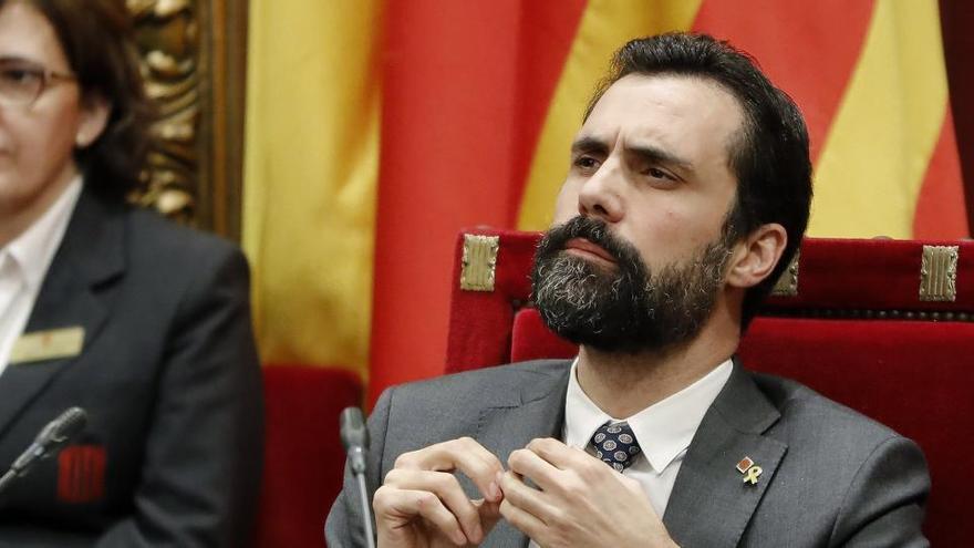 El presidente del Parlament, Roger Torrent