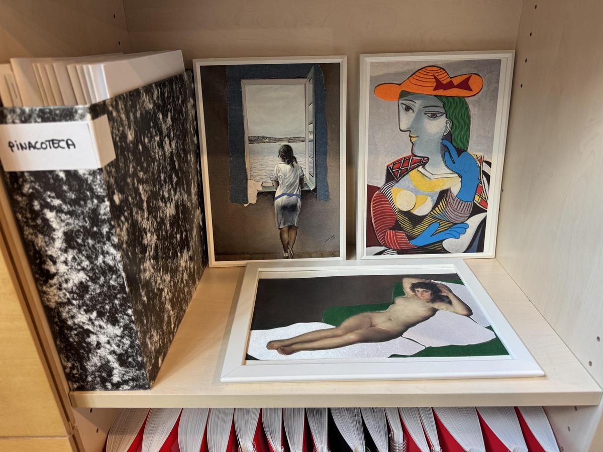 Dalí, Picasso y Goya, tres ejemplo de la pinacoteca táctil de la ONCE.