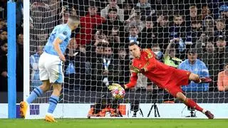 El Real Madrid salva otra vez al fútbol español con Lunin y la defensa como estandartes