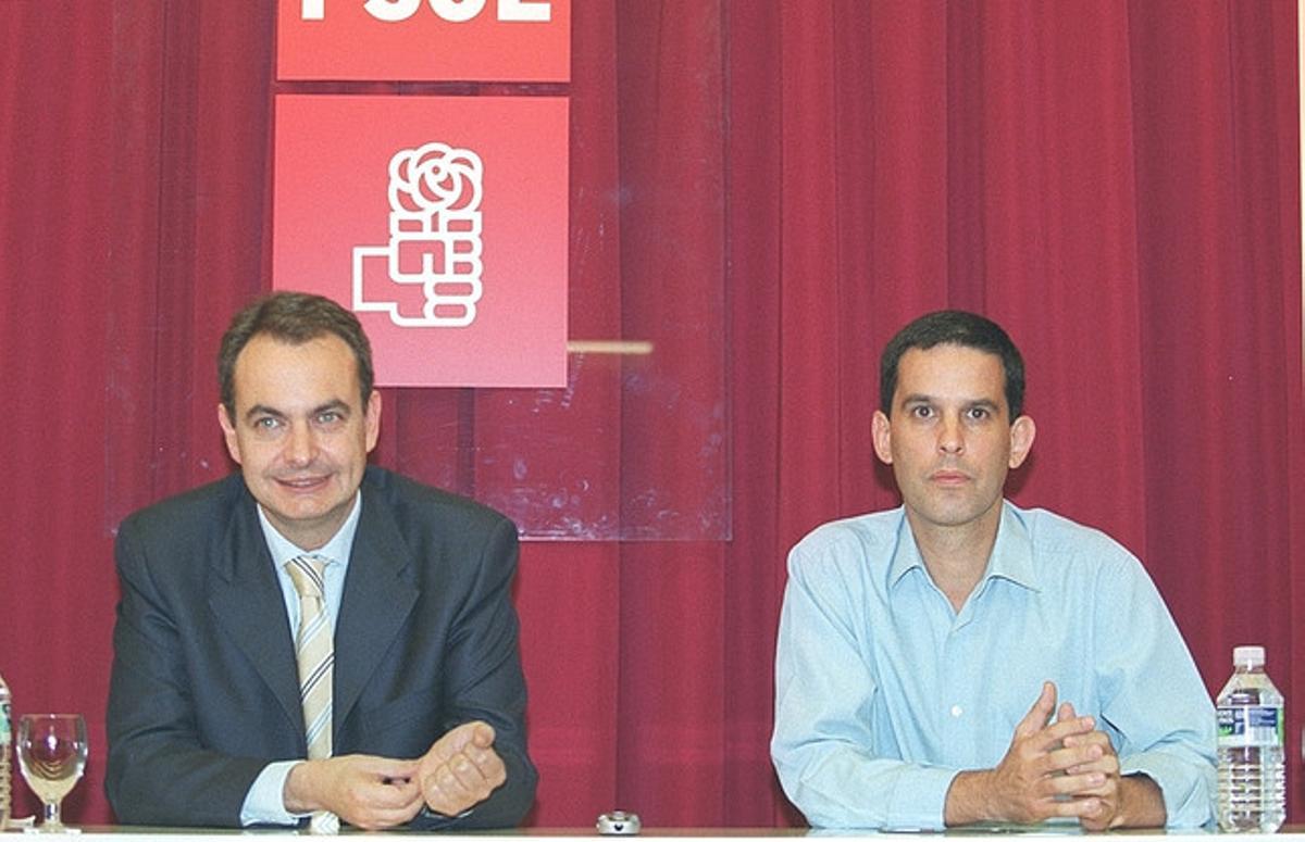 Zapatero y Zerolo, en una reunión del 2002.