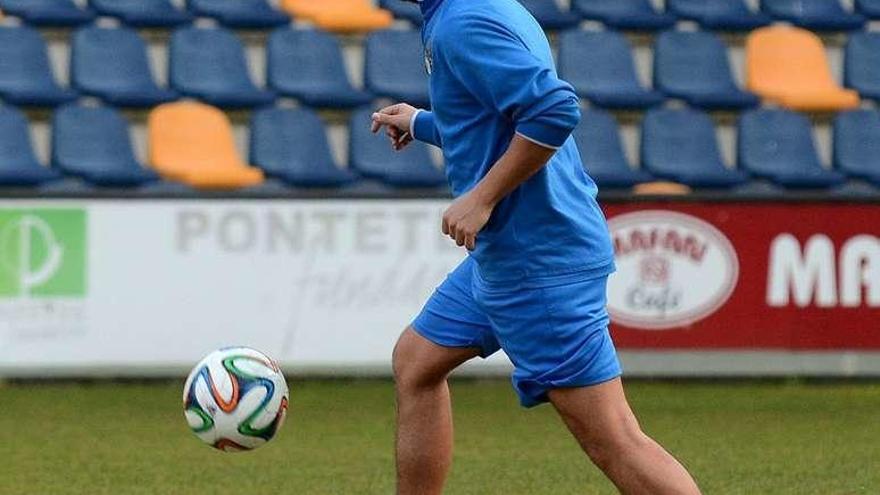 Alberto Campillo, durante un entrenamiento. // Rafa Vázquez