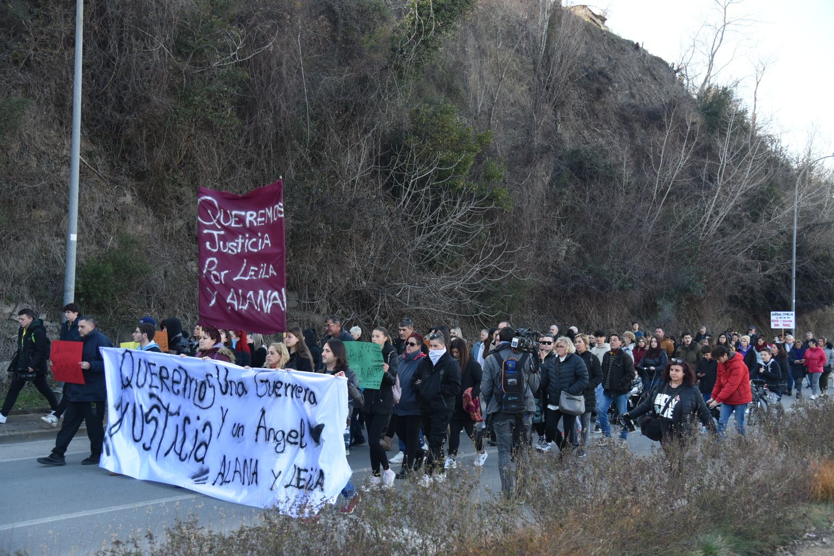 Manifestació a Sallent en contra de l'assetjament escolar