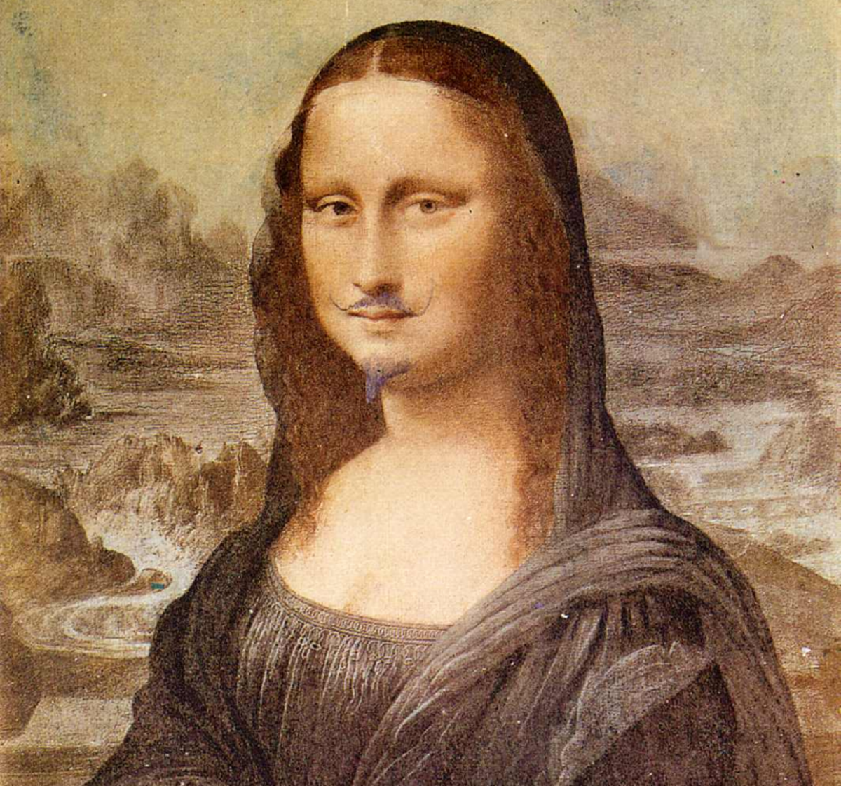 L. H. O. O. Q. (La Gioconda con bigotes de Marchel Duchamp, Centro Pompidou)