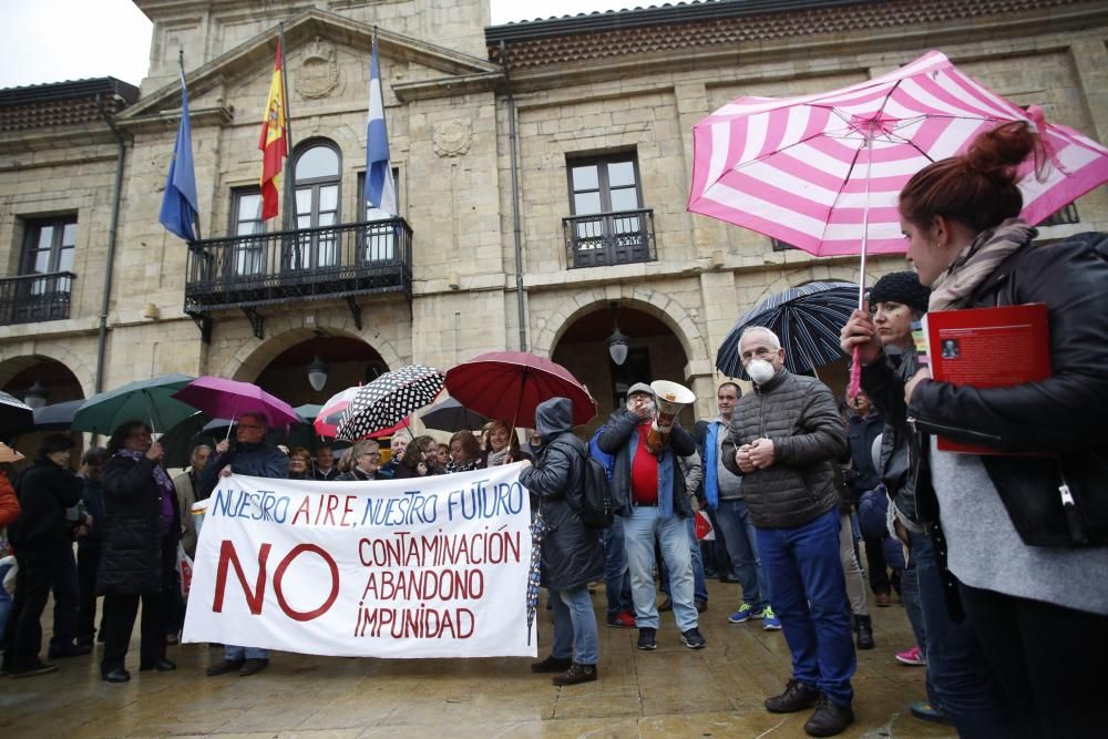 Manifestación contra la contaminación en Avilés