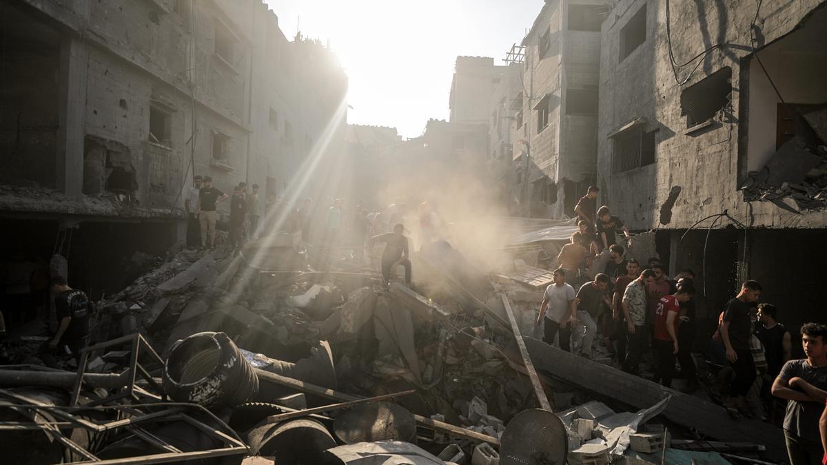 Destrozos en gaza por los bombardeos de Israel.