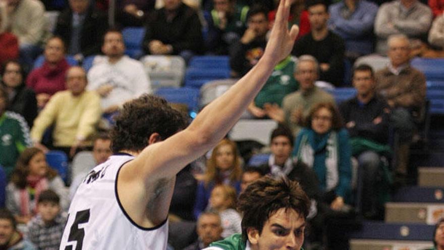 Suárez, ante el Bilbao Basket.