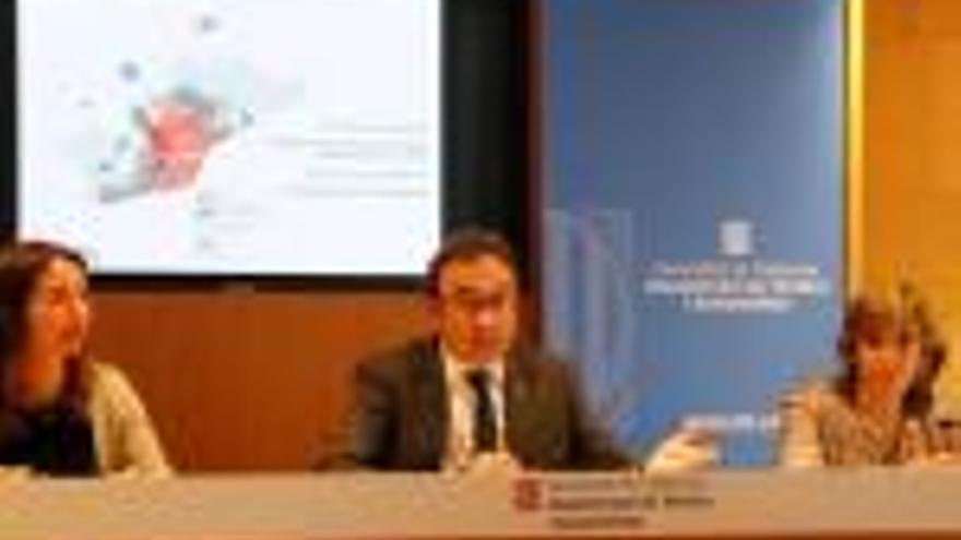 El conseller de Territori, Josep Rull, durant la presentació de l&#039;informe sobre la qualitat de l&#039;aire.