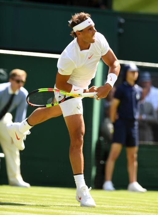 El debut de Nadal en Wimbledon, en imágenes