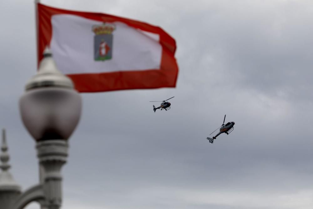 Ensayos para el festival aéreo de Gijón