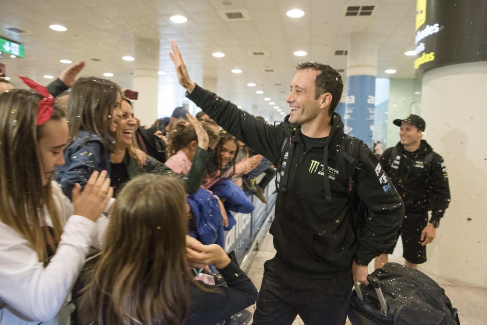 Arribada dels pilots del Dakar a Barcelona