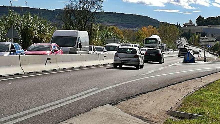 Tram de la carretera C-55 entre Sant Vicenç i Castellgalí