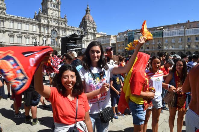 A Coruña vibra con la victoria de España en el Mundial femenino