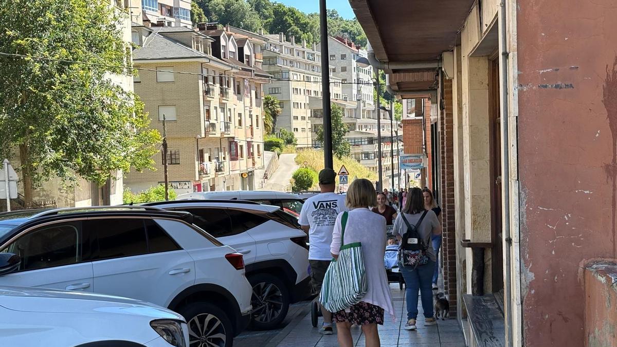 Calle Eugenia Astur, en Tineo.