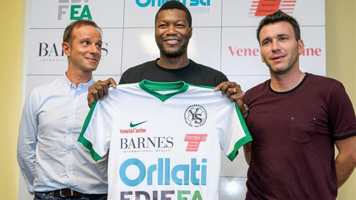 Cissé, en su presentación con el Yvernon