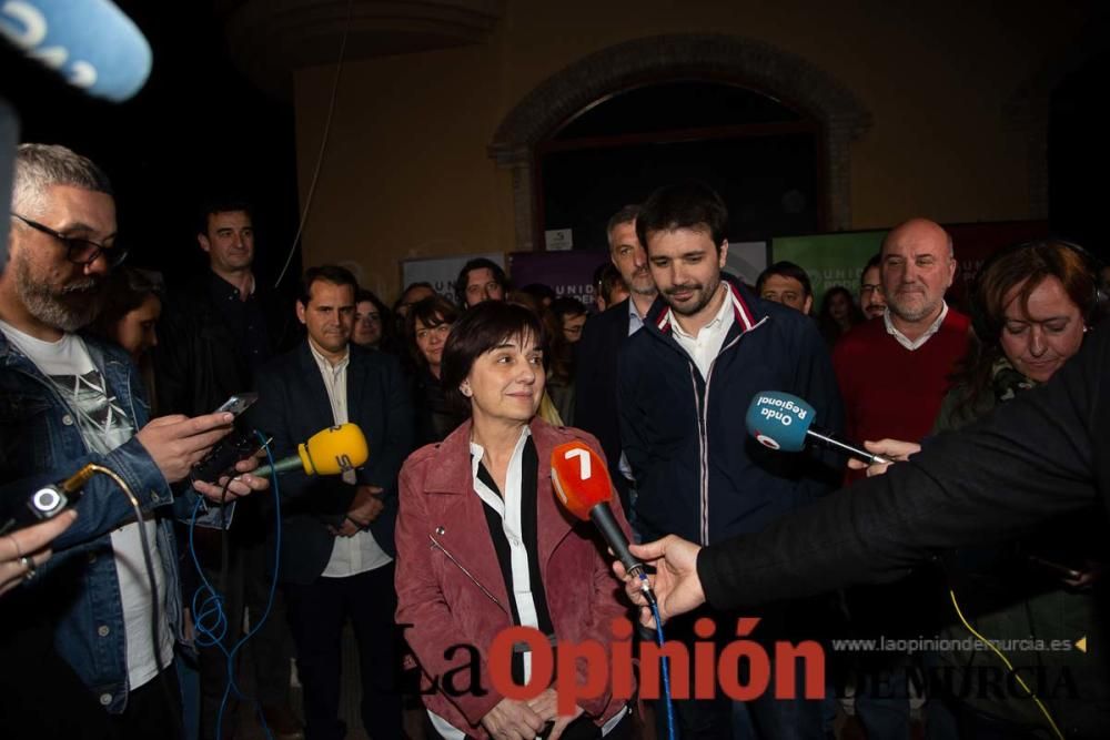 Noche electoral en la sede de Unidas Podemos