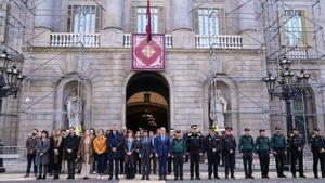 Minuto de silencio en Barcelona por los dos guardias civiles fallecidos en Barbate