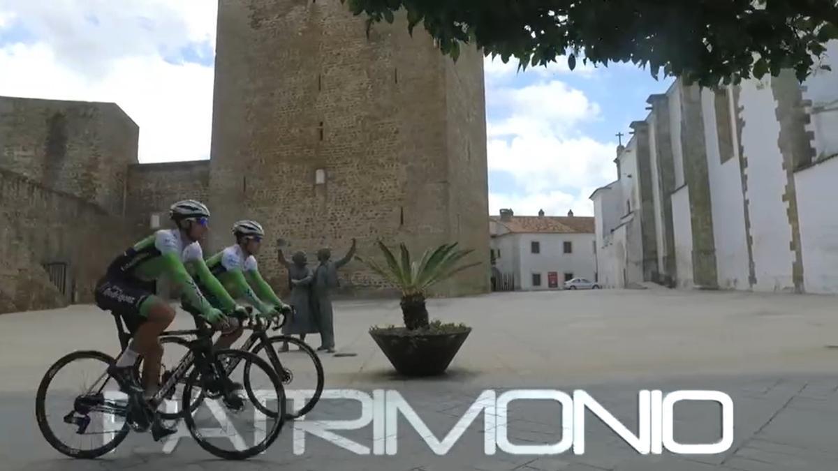 Imagen del video promocional de la Vuelta Ciclista a Extremadura 2021.