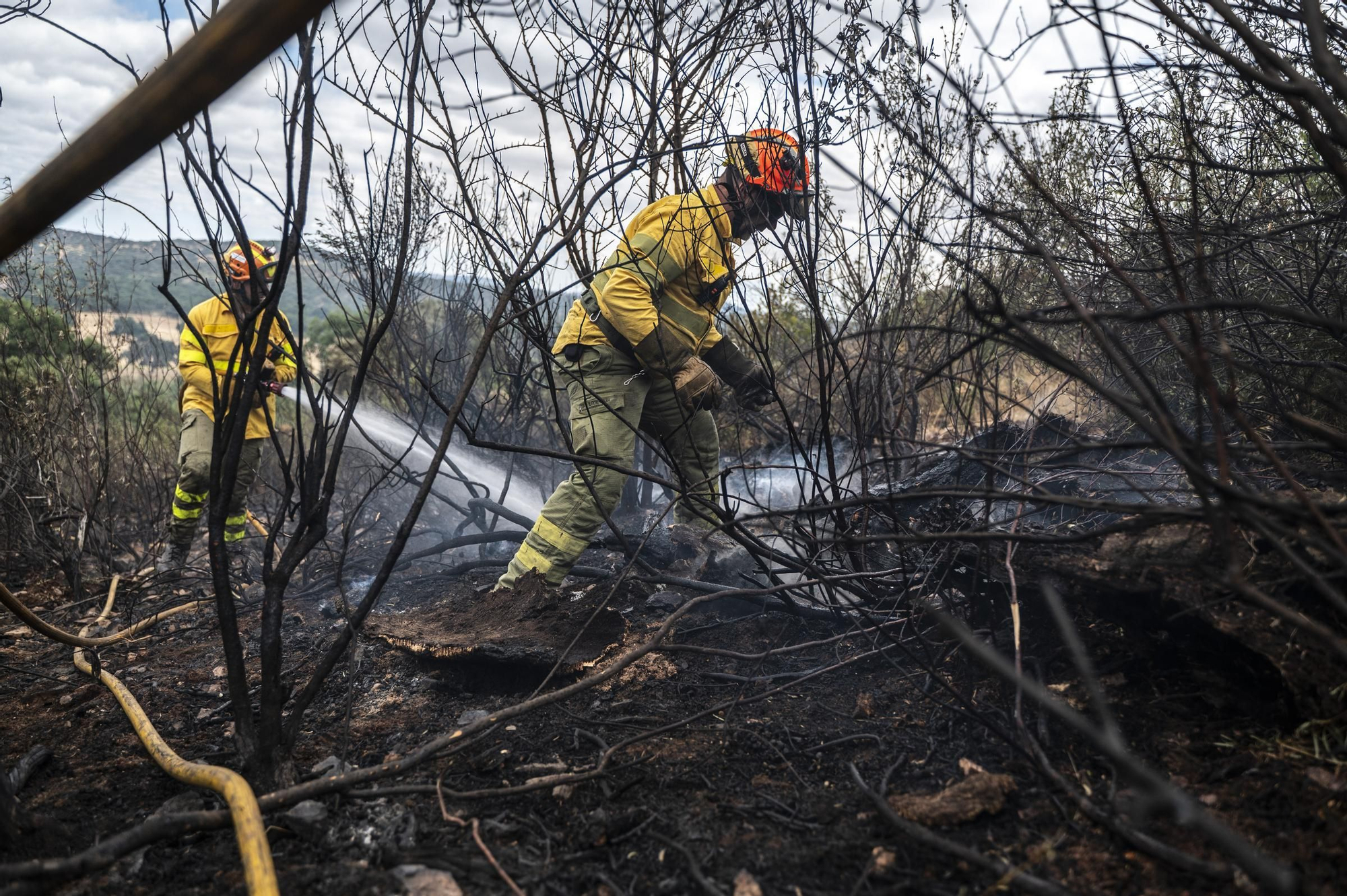 Las imágenes del incendio de este viernes en Cáceres