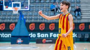 Lukas Jasikevicius, con la selección mini catalana