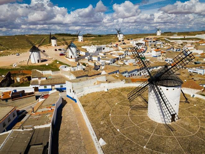 Molinos Campo de Criptana tren de los Molinos