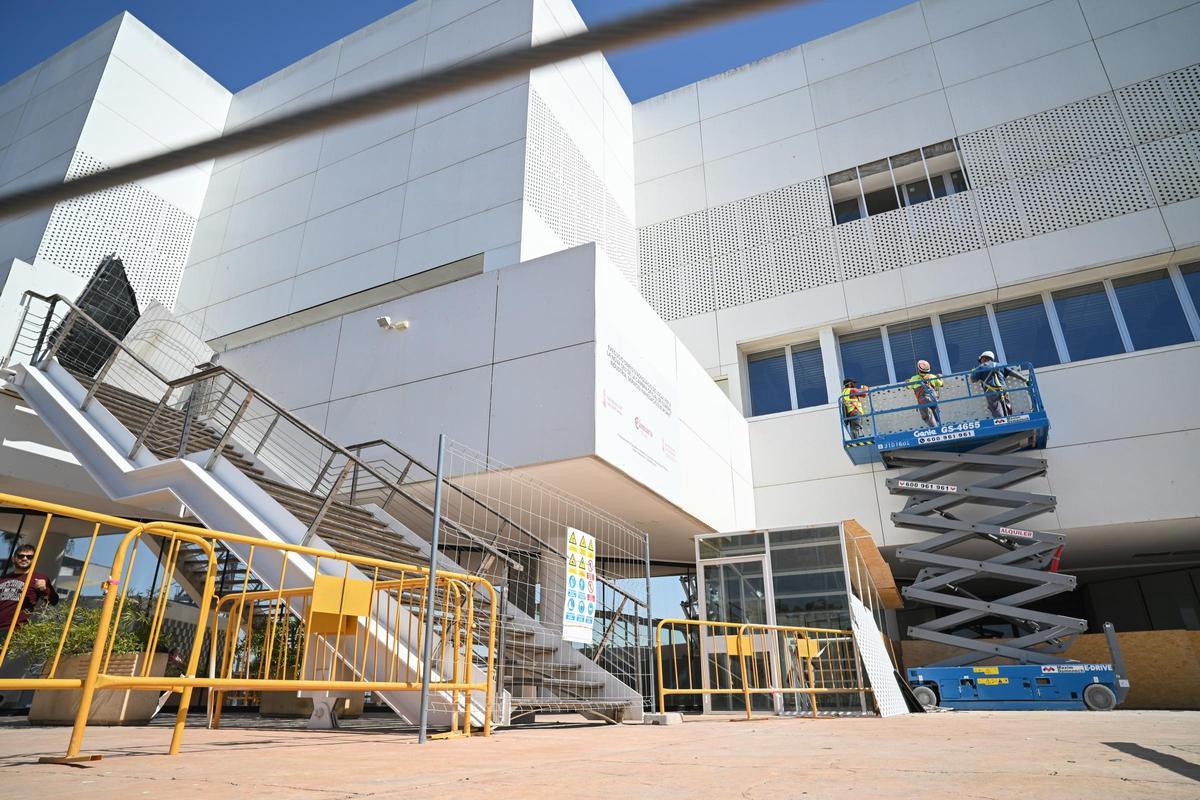 Una imagen de las obras de la Cámara antes de hacerse público que no tenía licencia.