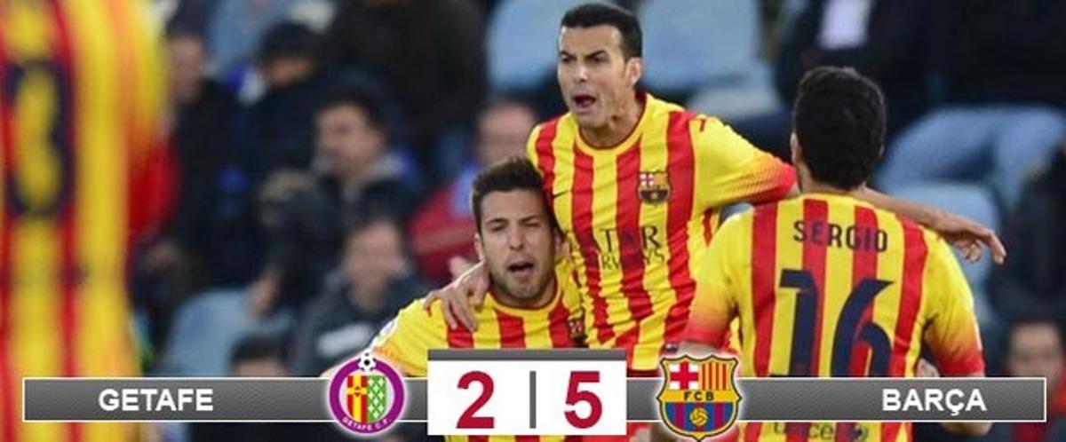 Pedro lideró la remontada del Barça marcando tres goles, dando una asistencia y provocando un penalti