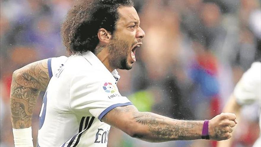 Marcelo salva media Liga para el Real Madrid en la recta final