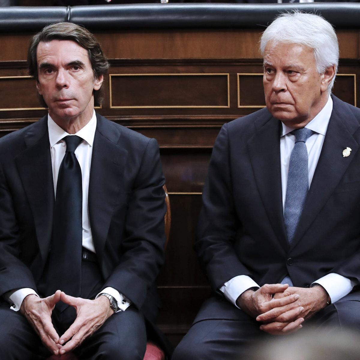 José María Aznar y Felipe González.