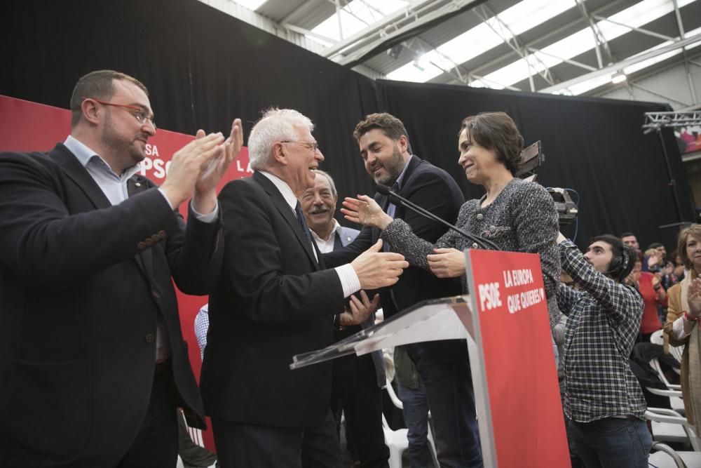 Mitin de Borrell y Barbón en Oviedo