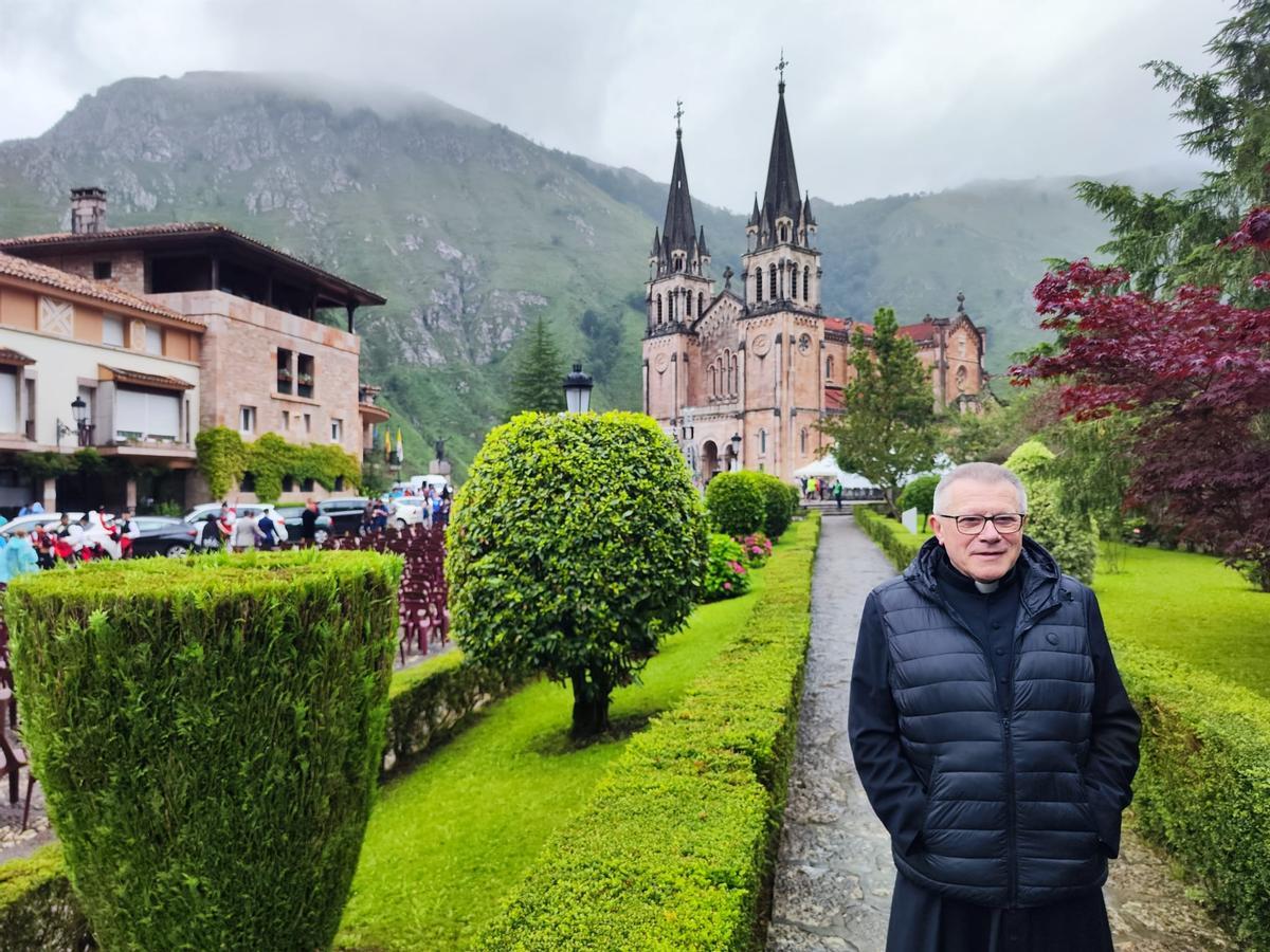 Adolfo Mariño, esté sábado, en Covadonga.