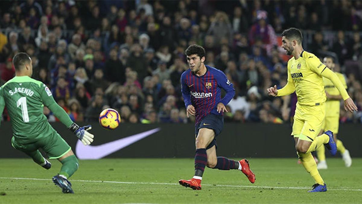 El Barça se impone al Villarreal con un Aleñá estelar