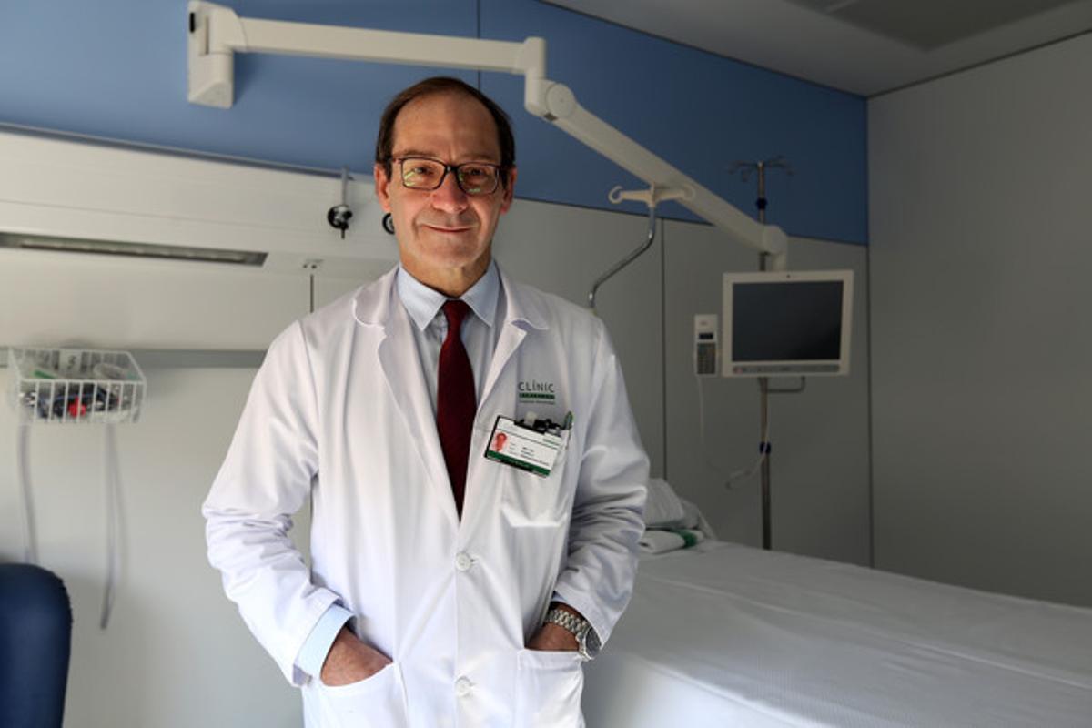 Federico Oppenheimer, a l’Hospital Clínic. Federico Oppenheimer, a l’Hospital Clínic.