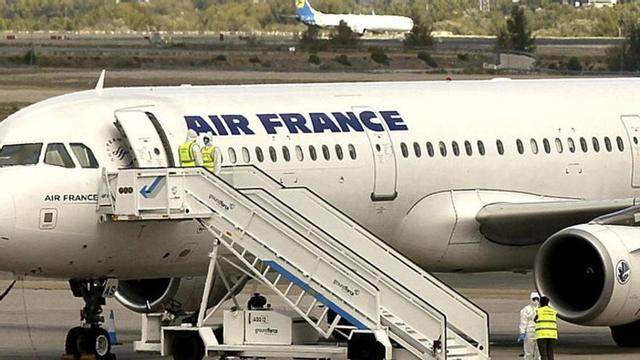 Una imagen de un avión de Air France.