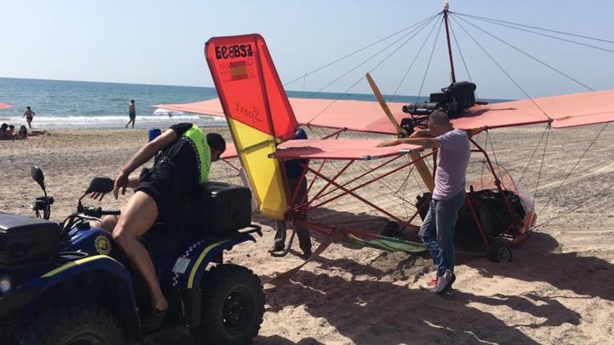 Aterrizaje de emergencia en la playa de Sagunt