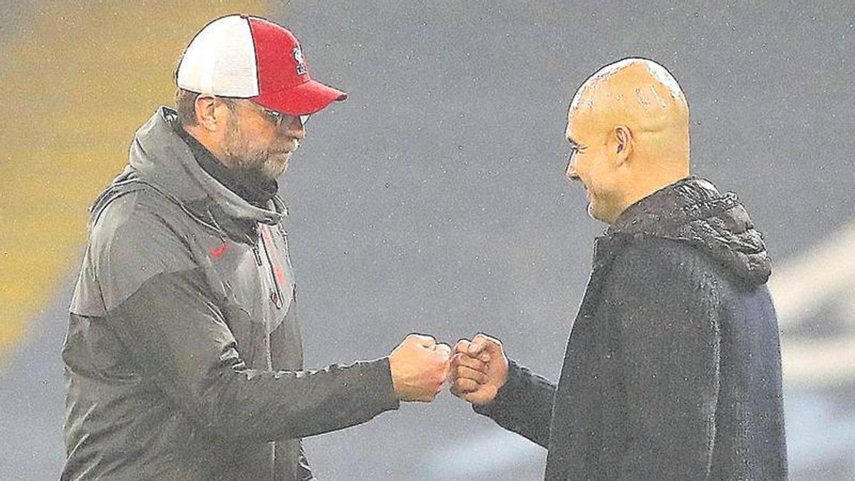 Los duelos entre Klopp y Guardiola son ya todo un ‘clásico’ en los banquillos