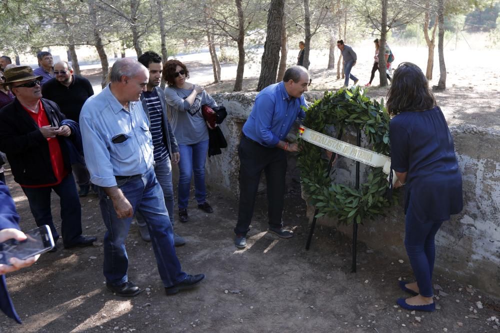 Homenaje a los represaliados del franquismo en Paterna.