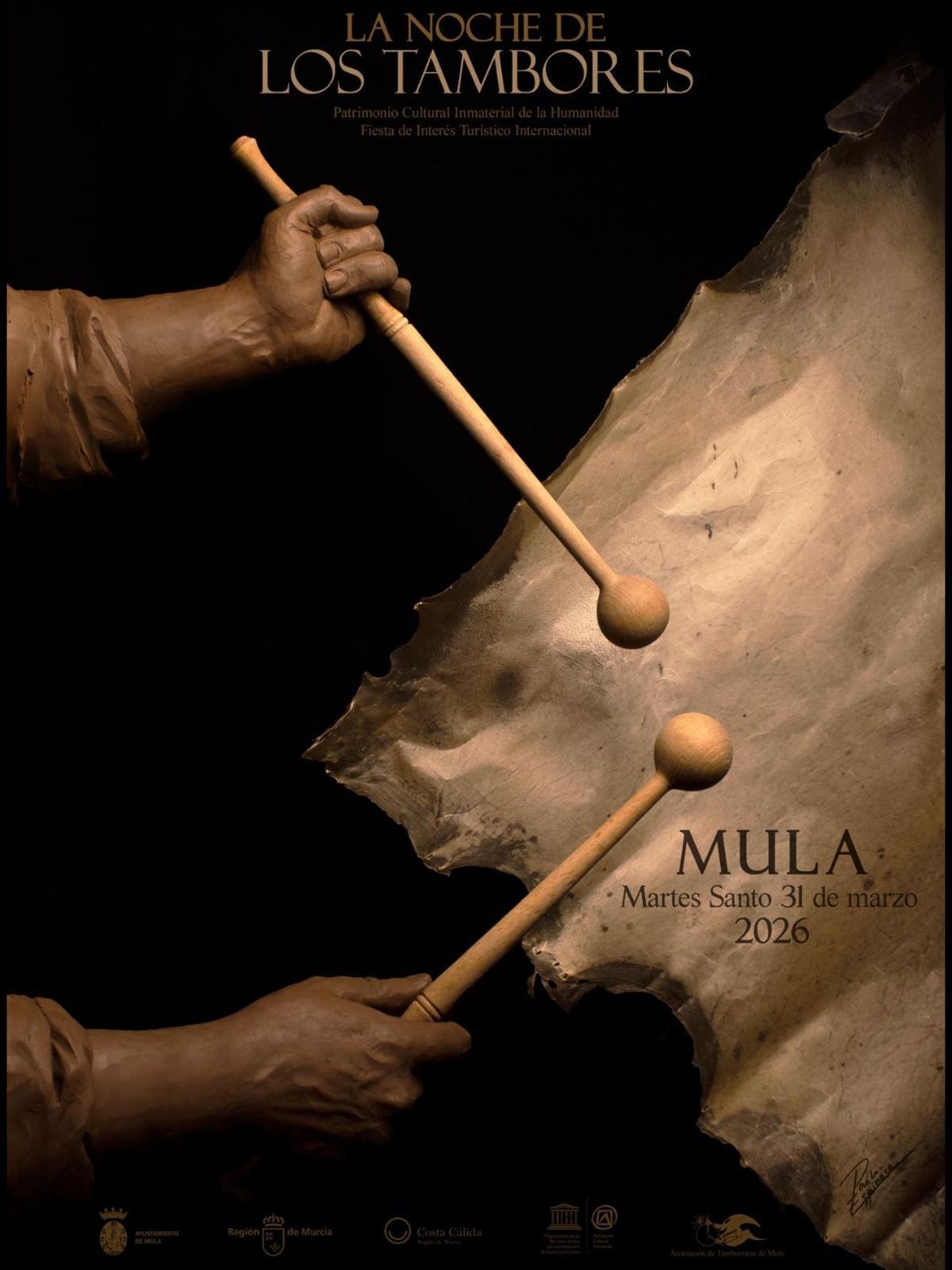 Cartel de la Noche de los Tambores de Mula de este año