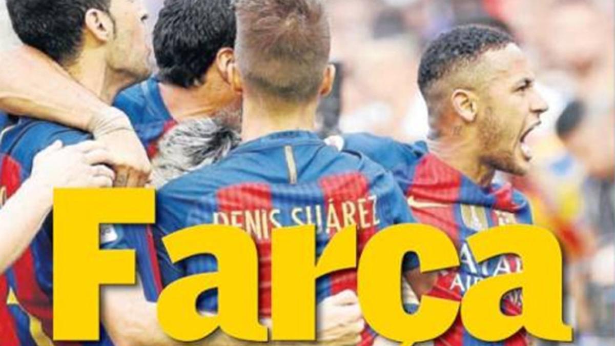 El diario 'Superdeporte' ataca este lunes a los jugadores del Barça en su portada