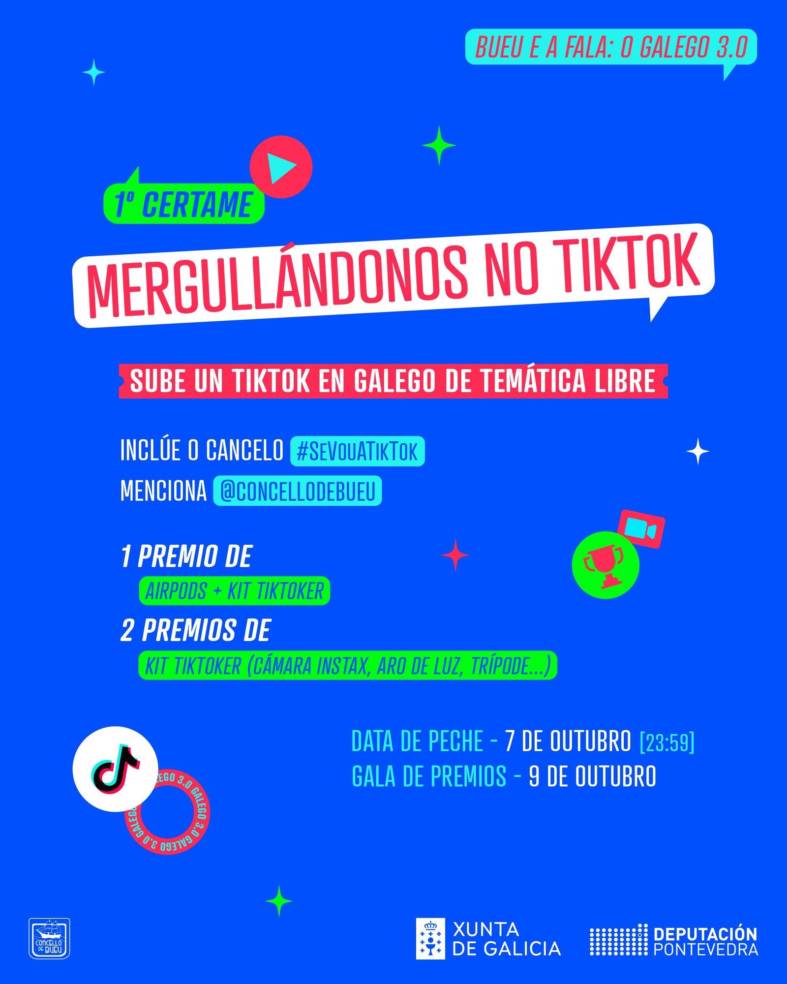 Cartel de Mergullándonos no TikTok