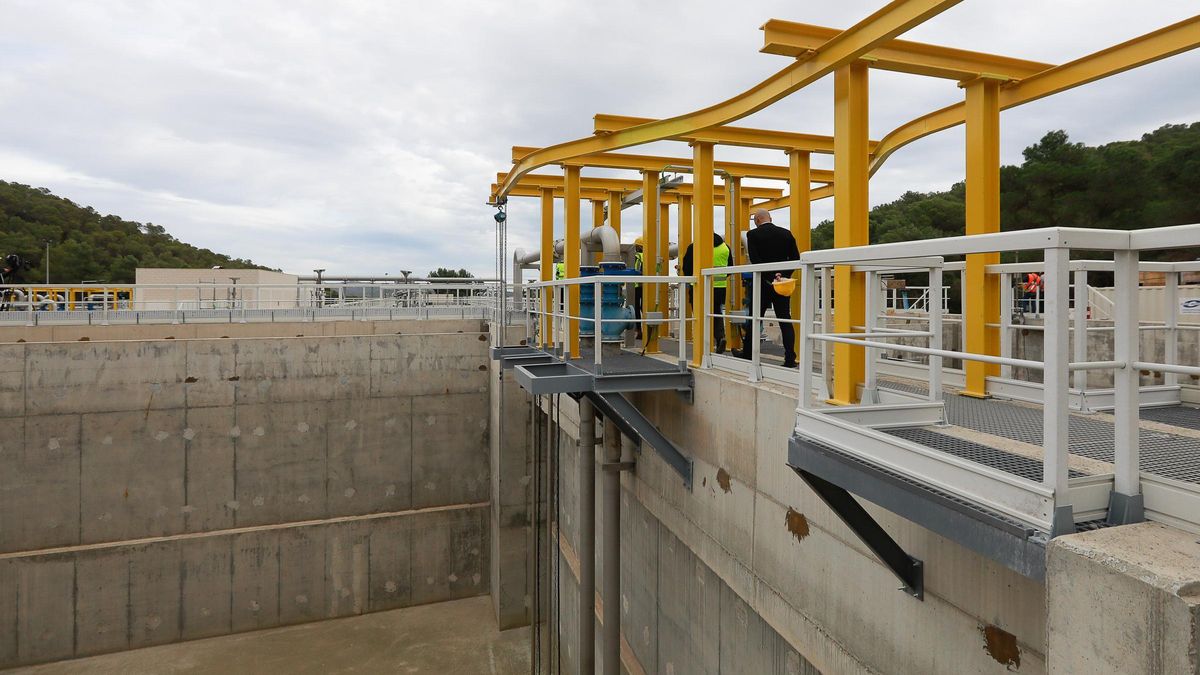 Detalle de las instalaciones de la nueva depuradora de Ibiza.