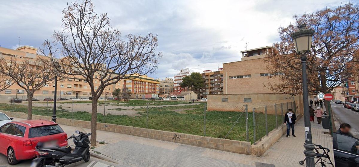 Solar de Benimàmet donde se proyecta el centro de menores.
