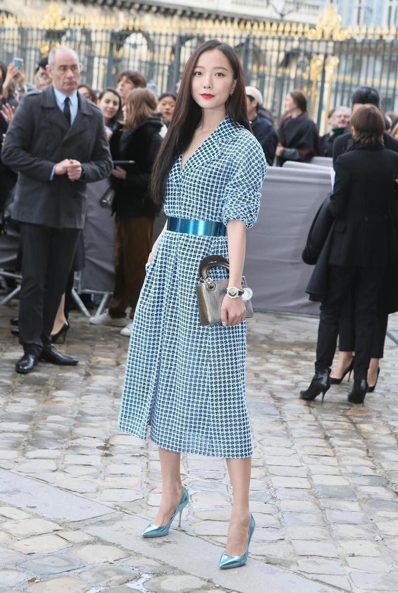 May Wang en el desfile de Christian Dior en París