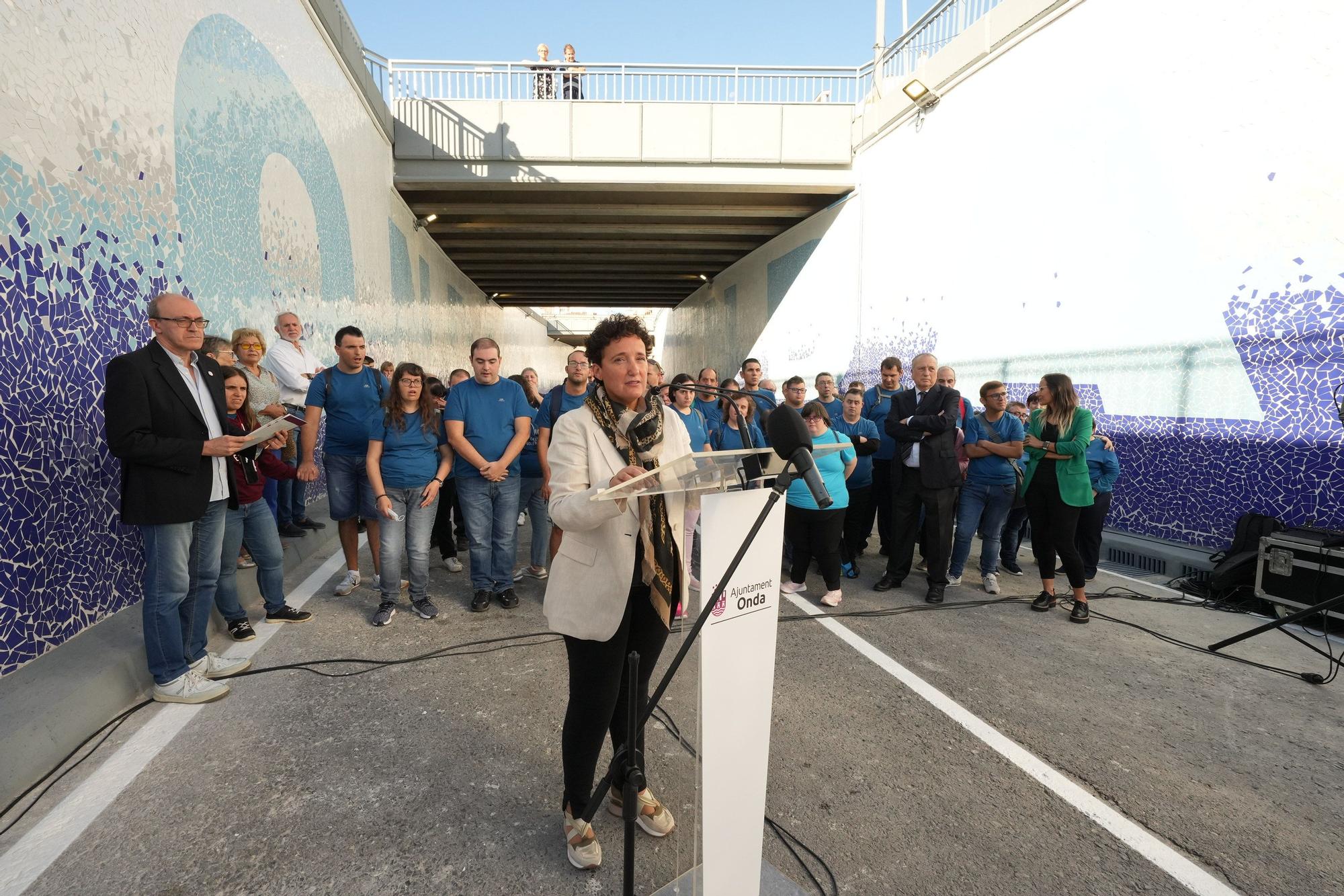 Onda reabre el túnel de entrada al municipio con el gran mural cerámico